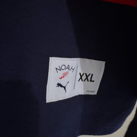 PUMA x Noah Striped V Neck Long Sleeve Hockey Jersey Blue 628196-06 Size 2XL NEW - Picture 5 of 12